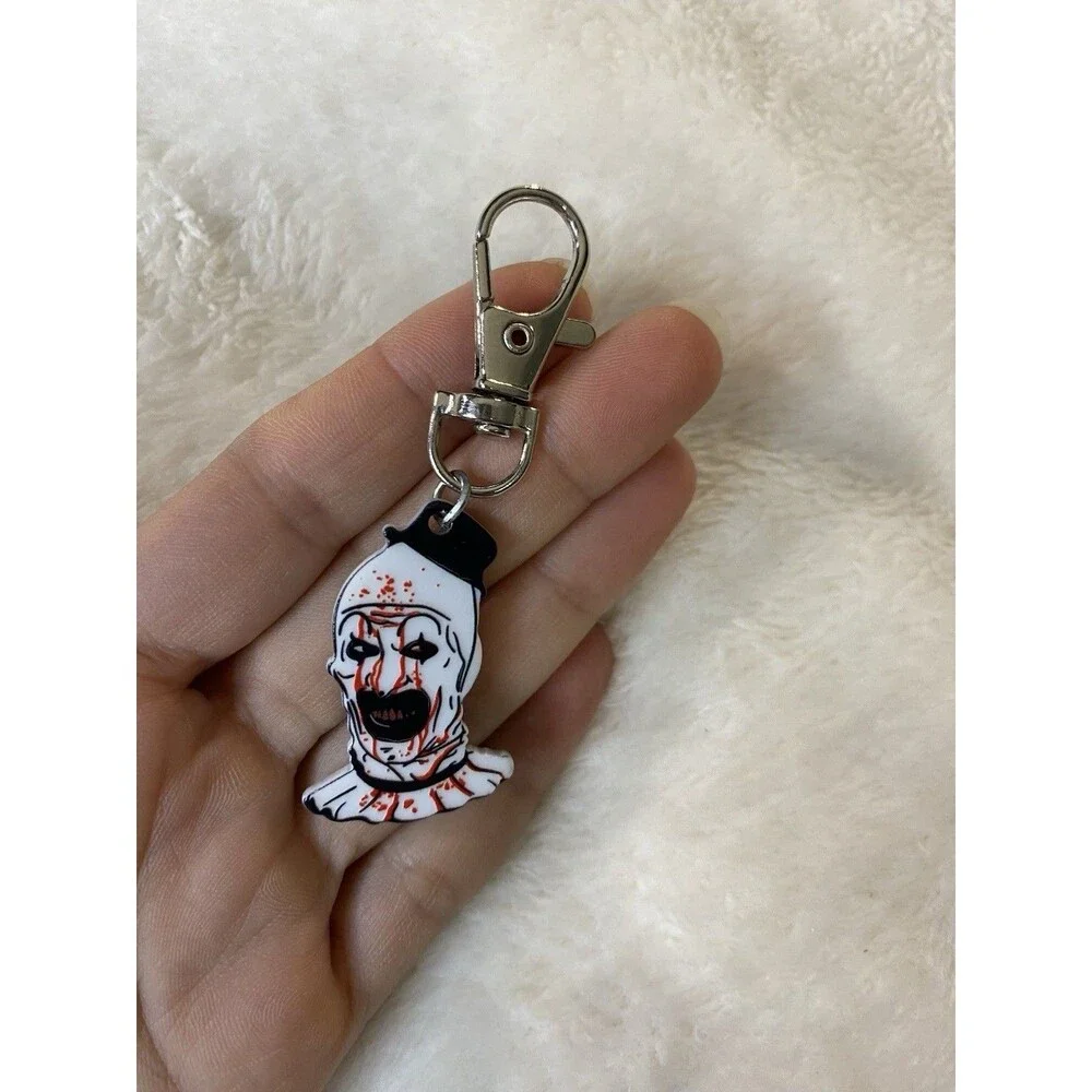 Terrifier Horror Movie Art the Clown Keyring Keychain Halloween Novelty Gift
